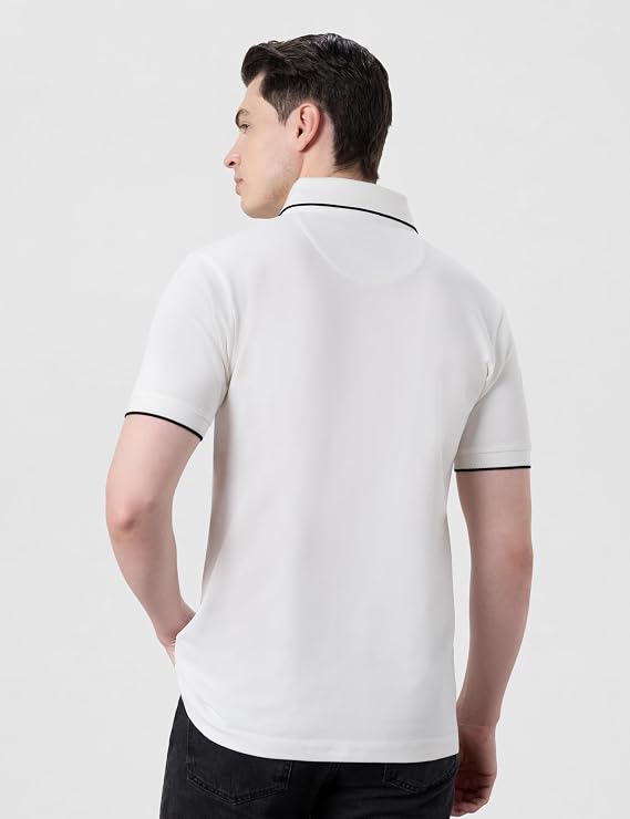 RPIRT Men Printed Round Neck Cotton Blend Black T-Shirt - Image 2